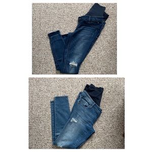 Old Navy rockstar maternity jeans BUNDLE